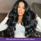 CLong 13x4 Body Wave Lace Front Wigs Human Hair for Women 180% Density HD Lace Front Wigs Human Hair Pre Plucked with Baby Hair Natural Hairline Brazilian Virgin Glueless Human Hair Wigs