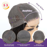 CLong 13x4 Body Wave Lace Front Wigs Human Hair for Women 180% Density HD Lace Front Wigs Human Hair Pre Plucked with Baby Hair Natural Hairline Brazilian Virgin Glueless Human Hair Wigs