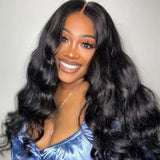 CLong 13x4 Body Wave Lace Front Wigs Human Hair for Women 180% Density HD Lace Front Wigs Human Hair Pre Plucked with Baby Hair Natural Hairline Brazilian Virgin Glueless Human Hair Wigs