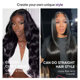 CLong 13x4 Body Wave Lace Front Wigs Human Hair for Women 180% Density HD Lace Front Wigs Human Hair Pre Plucked with Baby Hair Natural Hairline Brazilian Virgin Glueless Human Hair Wigs