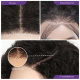 Deep Wave Lace Front Wigs Human Hair Pre Plucked 180 Density 13x4 HD Transparent Lace Frontal Wigs for Black Women Deep Curly Human Hair Lace Front Wigs