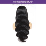 CLong 13x4 Body Wave Lace Front Wigs Human Hair for Women 180% Density HD Lace Front Wigs Human Hair Pre Plucked with Baby Hair Natural Hairline Brazilian Virgin Glueless Human Hair Wigs